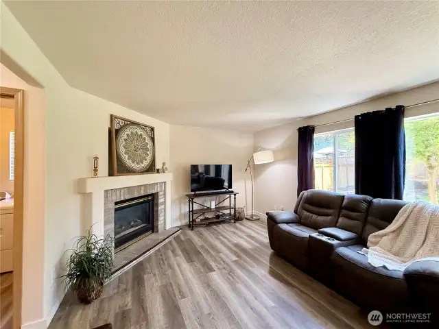 Close up of the family room.