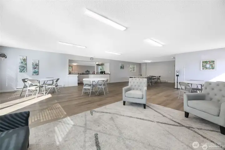 Nicely updated, easy access, and the large kitchen and counters to host a party or celebration!