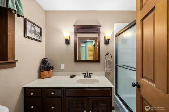 Full bathroom on main floor.