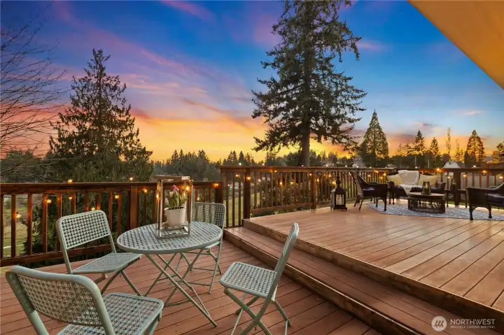 Views from the deck off the kitchen.