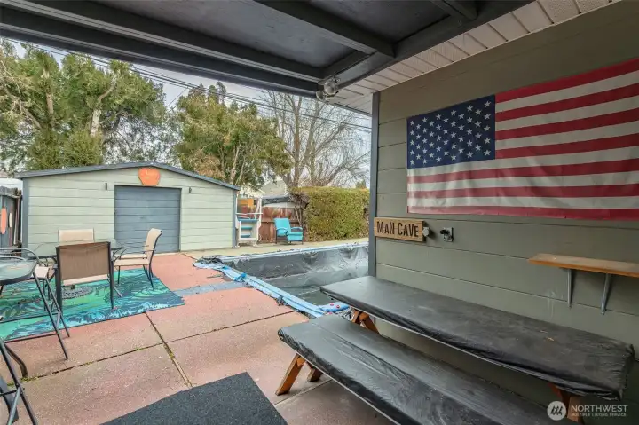 Outdoor covered area