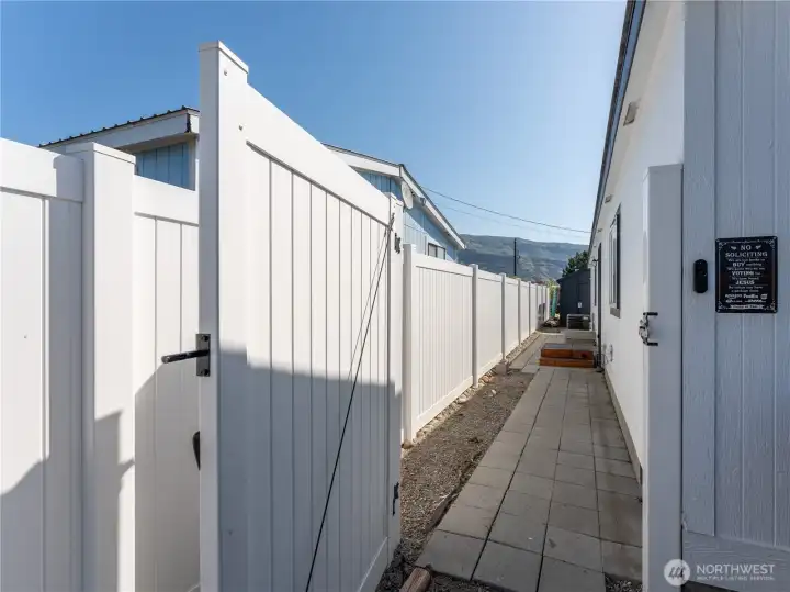 Paver Walkway from Back Door to Carport