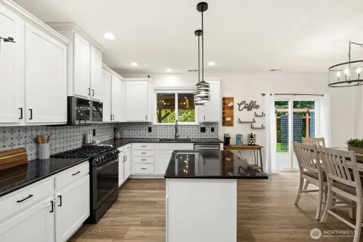 New backsplash and countertops