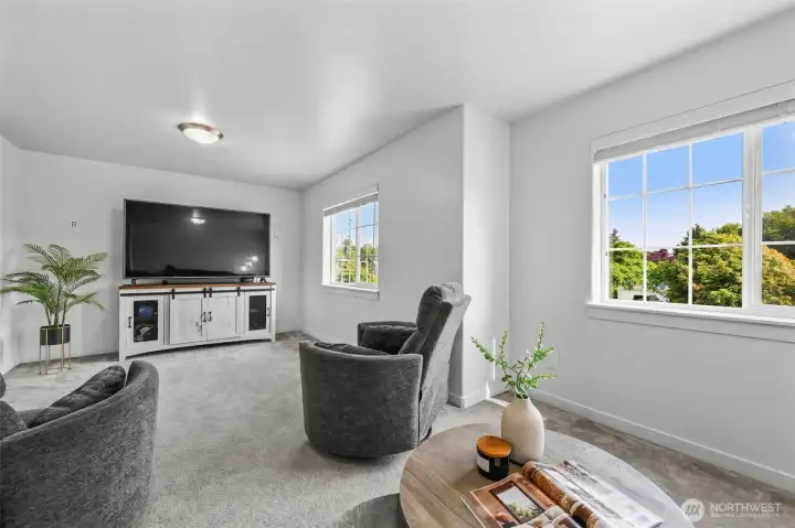 Upstairs living room/bonus room