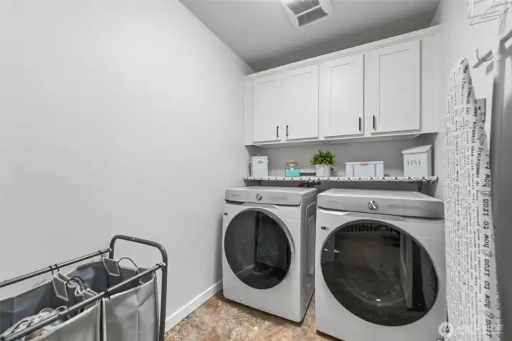 Upstairs custom laundry room