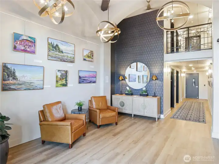 Secured front Lobby Entrance