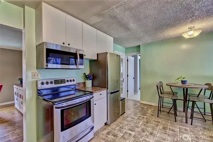 There is a large pantry off the kitchen as well