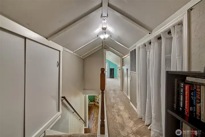 Lots of extra storage in the upstairs hallway