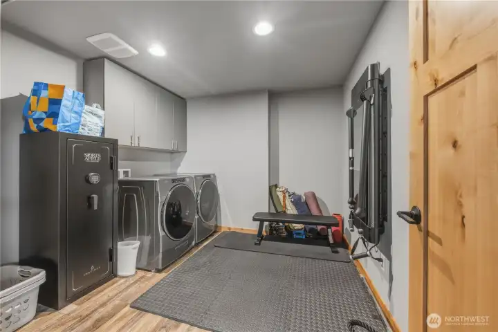 Laundry & Tonal (exercise room)