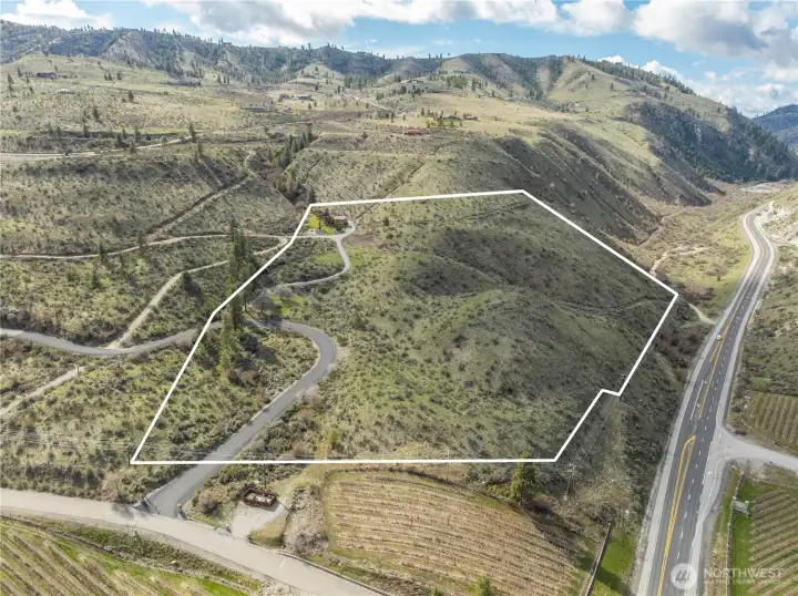 Rough outline of property