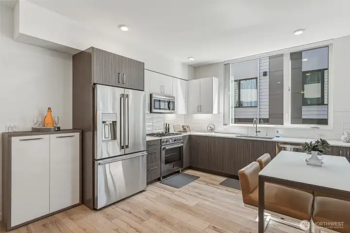 Extra pantry cabinet on the left is included.