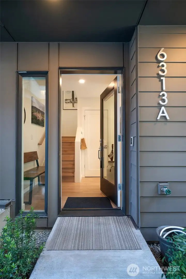 Entry door with side lite screams "Welcome home"