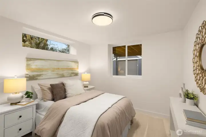 There are an additonal three bedrooms in the basement