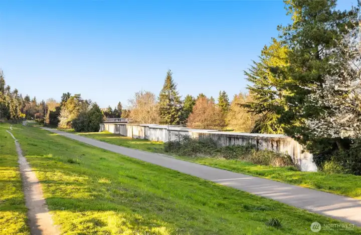 Easy access to trails just behind your fence