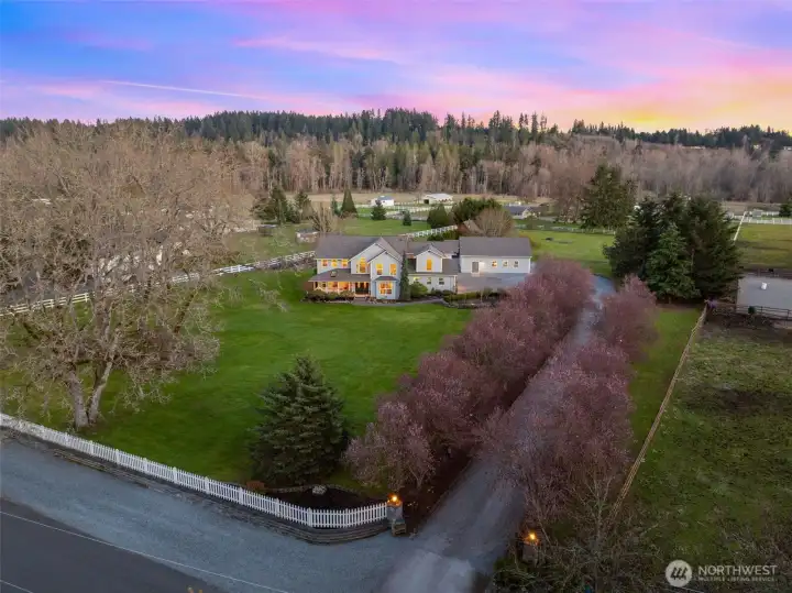 Mature trees and flat usable acres to roam and grow.