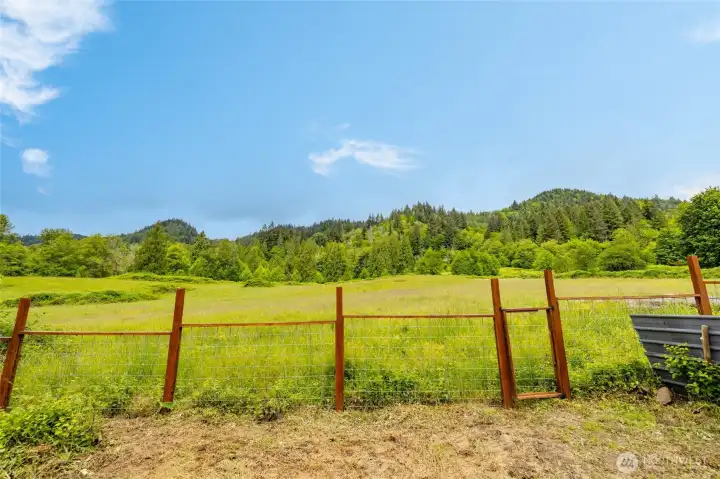 open space on two sides of home