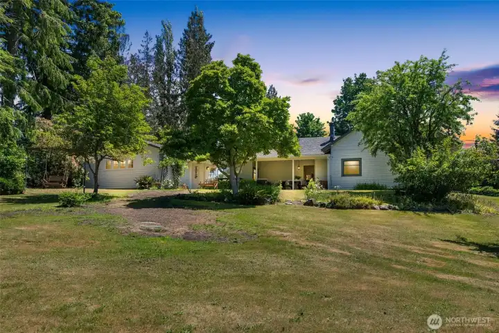 Spacious backyard