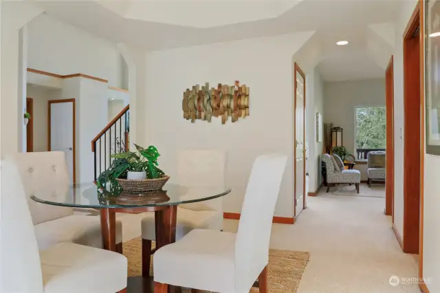 Perfectly positioned to flow to the informal living area- butlers pantry to the right