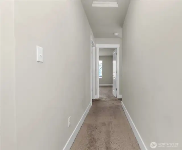 Smart layout with easy laundry room access from every bedroom.