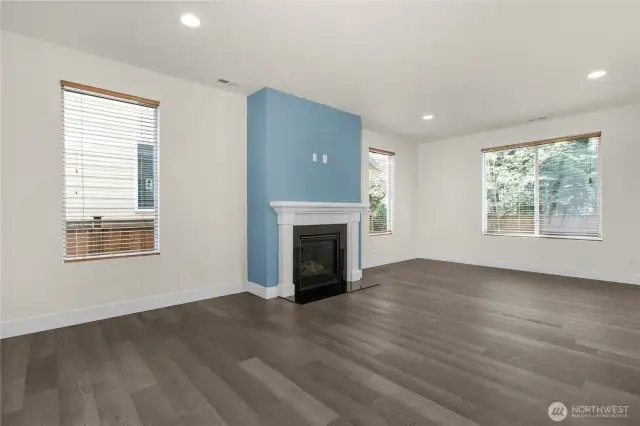 Stay connected and in control with smart features including Wi-Fi lighting, Nest thermostat, and Ring doorbell. Custom touches throughout the home include window blinds, detailed trim and fireplace mantel. The charming entry shelf is the perfect place for your personal and seasonal decor.