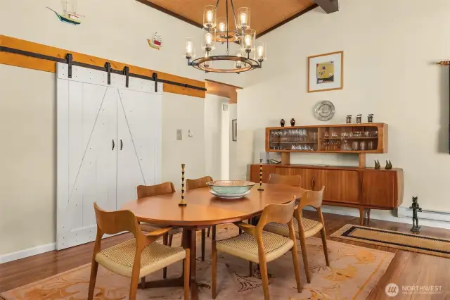 Dining area offers generous space for entertaining.