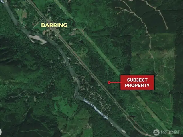 Approximate location of subject property in relation to surrounding areas.