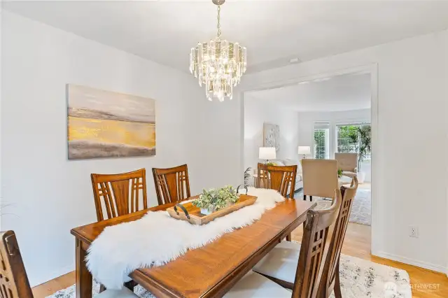 A bright and welcoming space to connect over meals.