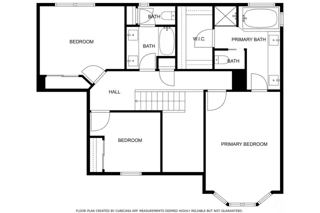 Upper level floor plan