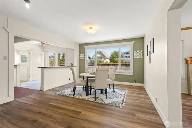 Dining and kitchen island