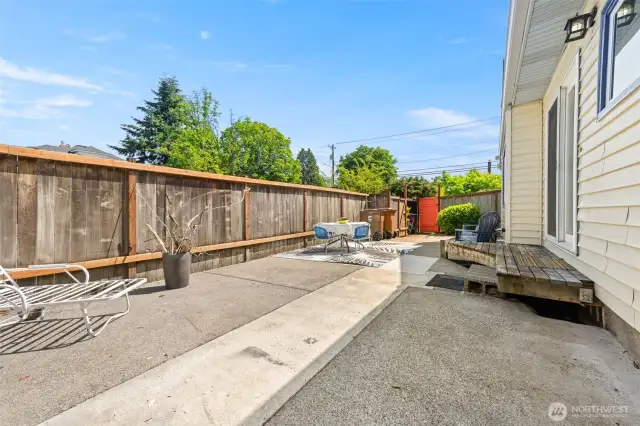 Back patio