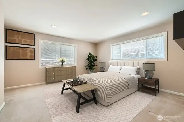 This room is very spacious, and you can either use it as a bonus room or a bedroom. It really depends on your lifestyle.