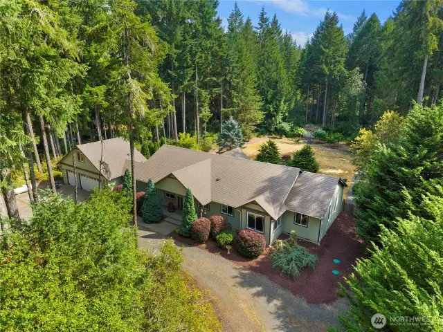 Welcome to your huge rambler on a huge lot!