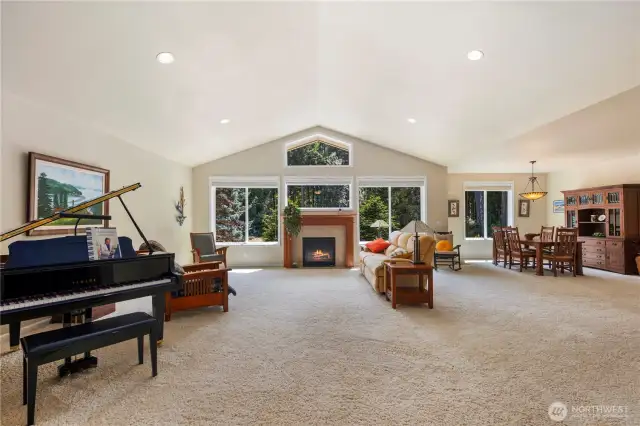 Massive open Living/Dining/Kitchen area