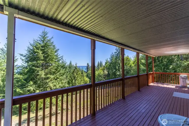 View from lower level deck