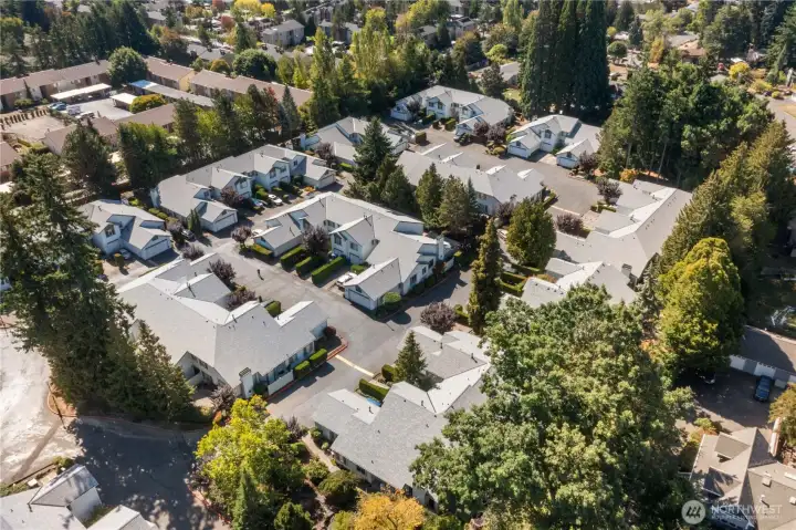 Overhead shot of the complex