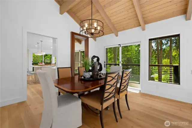 Dining Area With Access To The Large Trex Deck.