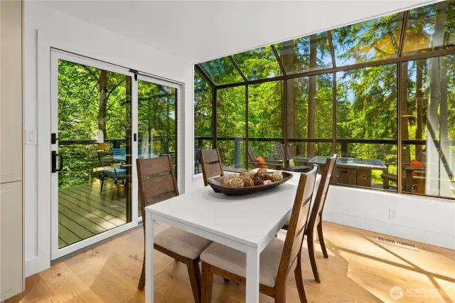 Kitchedn Eating Nook With Access To The Large Trex Deck.