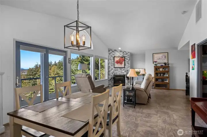 The open concept is great for entertaining.