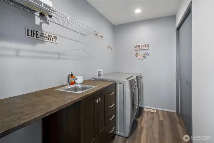 Laundry is conveniently located on the main level.