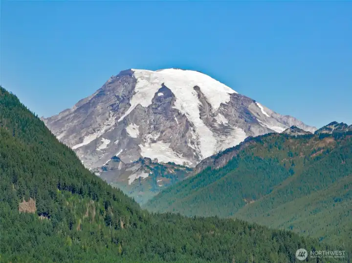 Mt Rainier view from deck