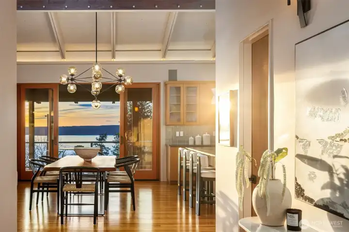 Half bath on the right side of the wall.