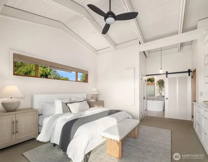 Great storage and built in + a full walk-in closet.