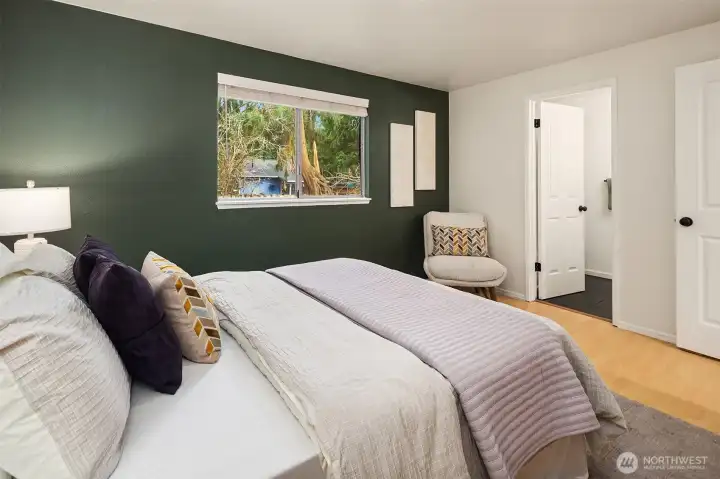 Primary bathroom with full ensuite bathroom.