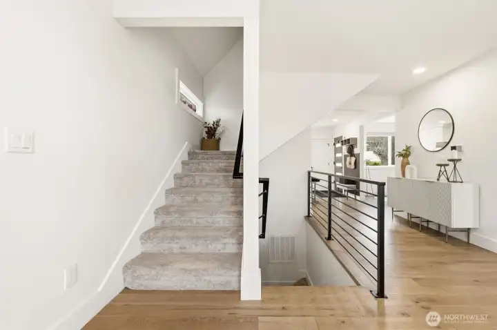 Gleaming Hardwoods Throughout