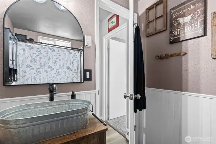 main floor bathroom.