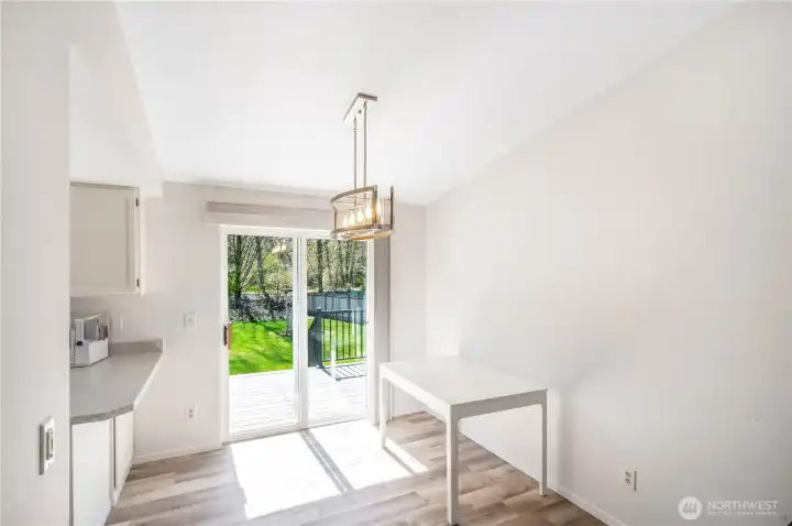 Kitchen bar and dining area