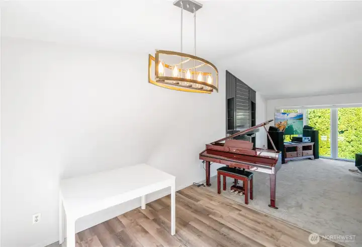 Kitchen eating area and Living Room