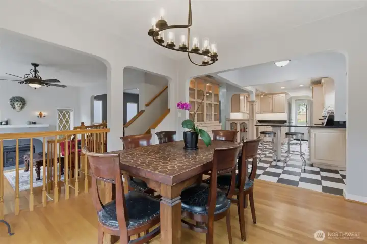 Open concept living, an entertainer's dream.