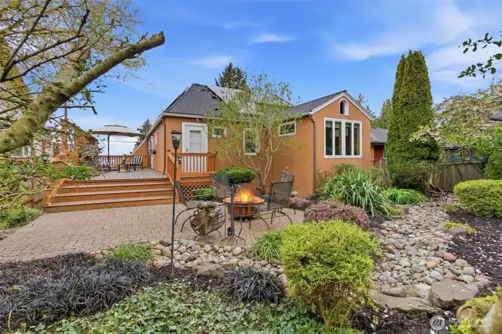 Tranquil and private backyard.