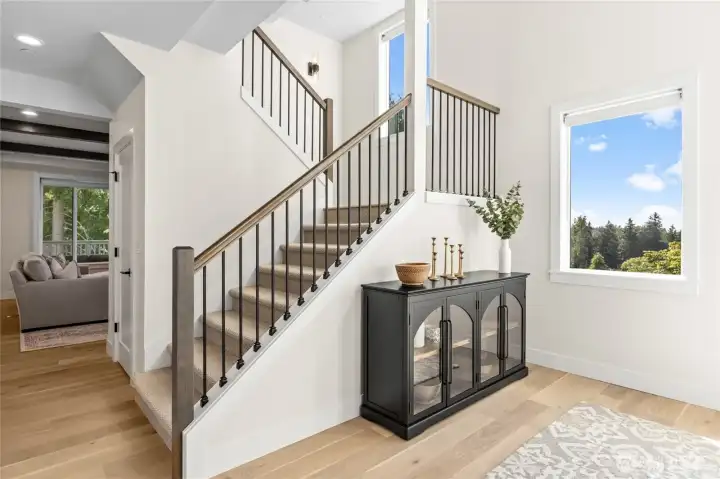 Light and bright vaulted entry